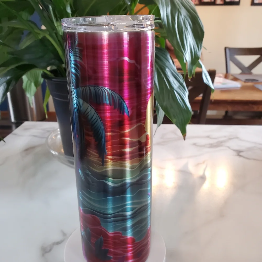 3D Art Palm Trees 30oz Tumbler 🎉sale